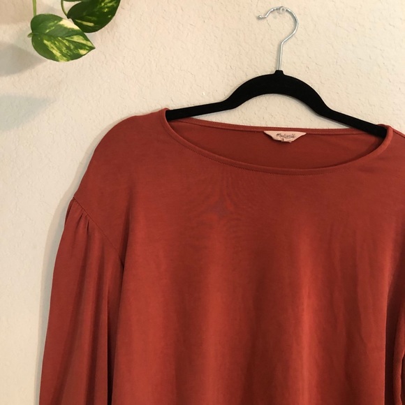 Madewell long sleeve, wide sleeves, burnt Orange - Picture 3 of 10